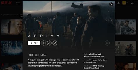 watch arrival netflix|More.